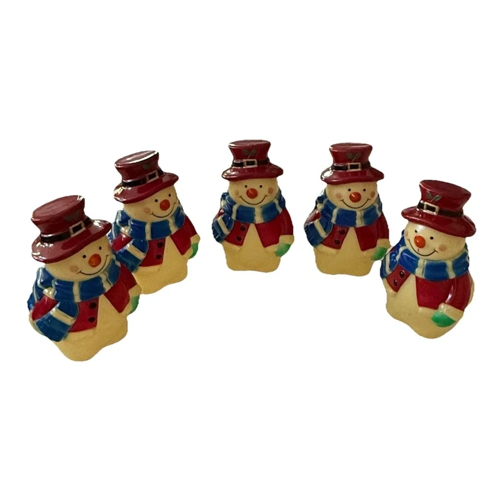 Vintage‎ Snowman Blow Mold 8